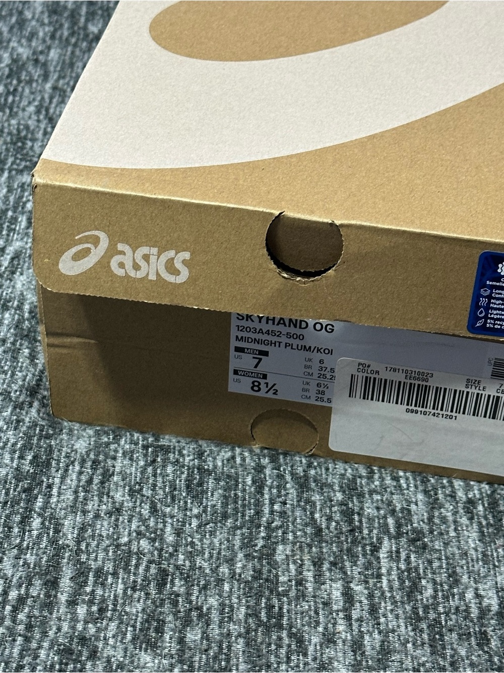 CLOSET CLOSING ASICS Skyhand OG Sneakers - Midnight Plum